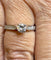 Bague 54 Solitaire - Bague en or blanc 18 carats et diamants 58 Facettes