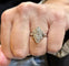 Bague 49 Bague marquise ancienne en or blanc 18 carats et diamants 58 Facettes