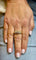 Bague 60 Bague jonc en or jaune 18 carats et diamants 58 Facettes