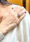 Bague 54 Bague marguerite ancienne - Diamants en or blanc 18 carats 58 Facettes