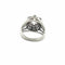 Bague 54 Bague marguerite ancienne - Diamants en or blanc 18 carats 58 Facettes