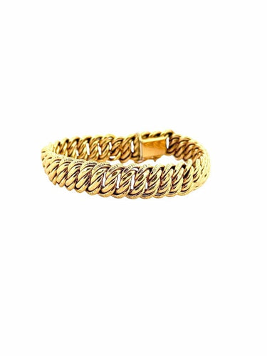 Bracelet Bracelet maille américaine en or jaune 18 carats 58 Facettes