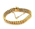 Bracelet Bracelet maille américaine 10 mm en or jaune 18 carats 58 Facettes