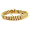Bracelet Bracelet maille américaine 10 mm en or jaune 18 carats 58 Facettes