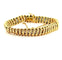 Bracelet Bracelet maille américaine 10 mm en or jaune 18 carats 58 Facettes