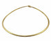 Collier Collier maille Oméga semi-rigide en or jaune 18 carats 58 Facettes