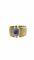 Bague 55 Bague en or jaune 18 carats avec saphir cabochon et diamants 58 Facettes