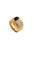 Bague 55 Bague en or jaune 18 carats avec saphir cabochon et diamants 58 Facettes