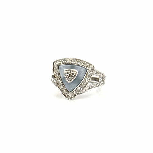 Bague 49 Mauboussin Dream My Love - Bague en or blanc 18 carats, diamants et aigue-marine 58 Facettes