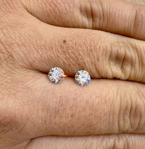 Boucles d'oreilles Lot de 2 diamants GIA pour puces d’oreilles 58 Facettes