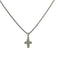 Collier Collier pendentif croix en or blanc 18 carats et diamants 58 Facettes