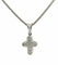 Collier Collier pendentif croix en or blanc 18 carats et diamants 58 Facettes