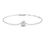 Bracelet Bracelet solitaire en or blanc 18 carats avec diamant 58 Facettes