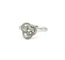 Bague 54 Bague en or blanc 18 carats sertie de diamants 58 Facettes