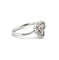 Bague 54 Bague en or blanc 18 carats sertie de diamants 58 Facettes