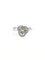 Bague 54 Bague en or blanc 18 carats sertie de diamants 58 Facettes