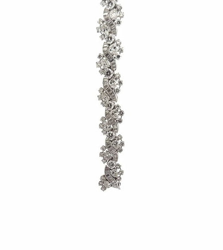 Bracelet Bracelet haute joaillerie en platine, or blanc et diamants 58 Facettes