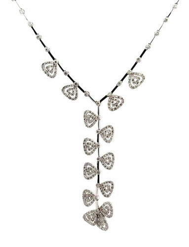 Collier Collier cocktail en or blanc 18 carats et diamants 58 Facettes