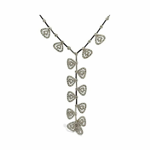 Collier Collier cocktail en or blanc 18 carats et diamants 58 Facettes