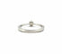 Bague 54.5 Solitaire 6 griffes - Bague en or blanc 18 carats et diamant 58 Facettes
