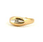 Bague 67 Chevalière homme en or bicolore 18 carats et diamant 58 Facettes
