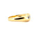 Bague 67 Chevalière homme en or bicolore 18 carats et diamant 58 Facettes