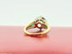 Bague 52 Solitaire - Bague en or jaune et platine avec diamant 3,85 ct et émeraudes 58 Facettes