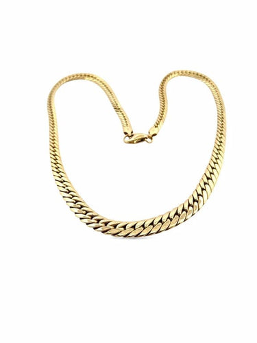 Collier Collier en chute maille anglaise en or jaune 18 carats 58 Facettes