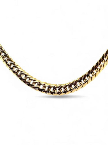 Collier Collier en chute maille anglaise en or jaune 18 carats 58 Facettes