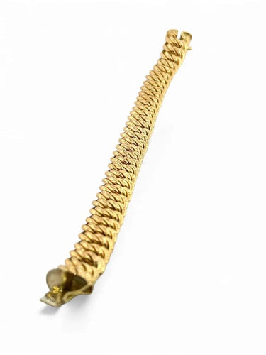 Bracelet Bracelet maille américaine en or jaune 18 carats 58 Facettes