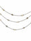 Collier Collier 3 rangs en or jaune 18 carats, diamants taille old cut et perles fines 58 Facettes