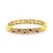 Bracelet 3 bracelets joncs en or jaune 18 carats avec diamants, rubis, émeraudes et saphirs 58 Facettes
