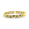 Bracelet 3 bracelets joncs en or jaune 18 carats avec diamants, rubis, émeraudes et saphirs 58 Facettes