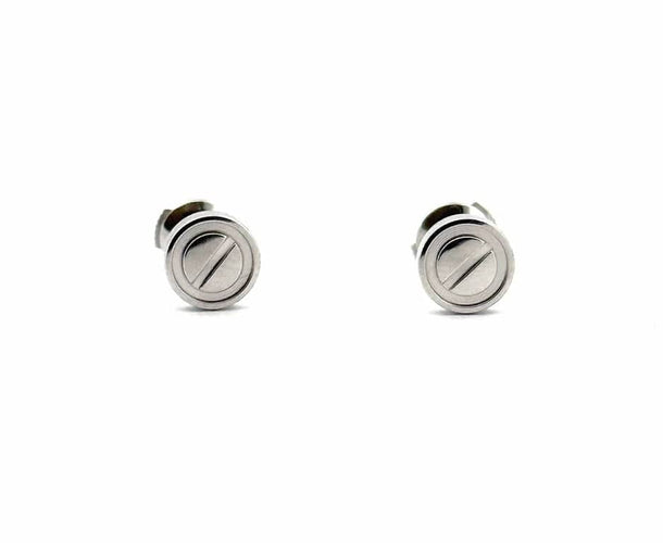 Boucles d'oreilles Cartier Love - Boucles d’oreilles puces en or blanc 18 carats 58 Facettes