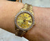 Montre Rolex Oyster Perpetual Datejust Lady - Montre en or jaune 18 ct et diamants 58 Facettes