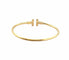 Bracelet Tiffany & Co T-Wire - Bracelet jonc en or jaune 18 carats 58 Facettes