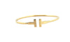 Bracelet Tiffany & Co T-Wire - Bracelet jonc en or jaune 18 carats 58 Facettes