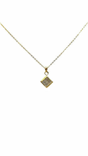 Collier Collier - Chaîne et pendentif en or jaune 18 carats et diamants 58 Facettes