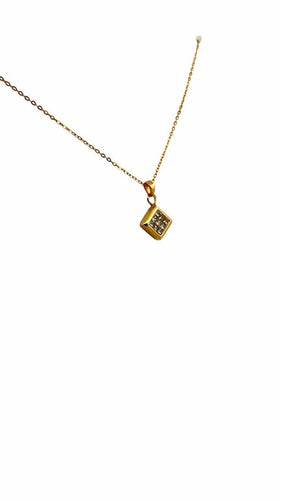 Collier Collier - Chaîne et pendentif en or jaune 18 carats et diamants 58 Facettes