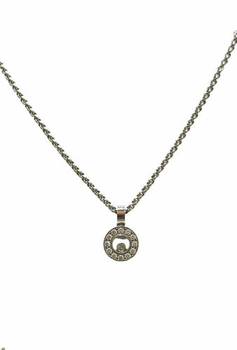 Collier Chopard Happy Diamonds - Collier en or blanc 18 carats et diamants 58 Facettes