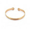 Bracelet Bracelet jonc en 3 ors 18 carats et diamants 58 Facettes