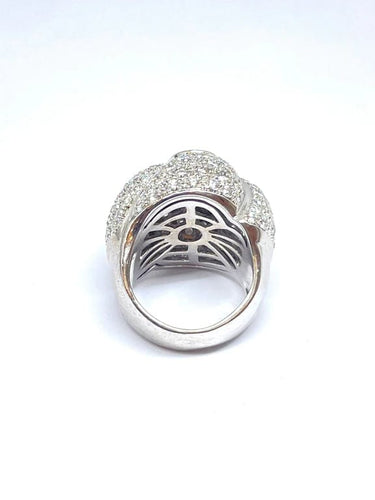 Bague 50 Bague haute joaillerie - Or blanc 18 carats, rubis et diamants 58 Facettes
