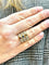Bague 57 Trio de bagues en or jaune 18 carats avec diamants et pierres précieuses 58 Facettes