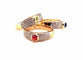 Bague 57 Trio de bagues en or jaune 18 carats avec diamants et pierres précieuses 58 Facettes