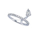 Bague 54 Bague création en platine 950 et diamants naturels 58 Facettes