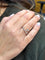 Bague 54 Bague création en platine 950 et diamants naturels 58 Facettes