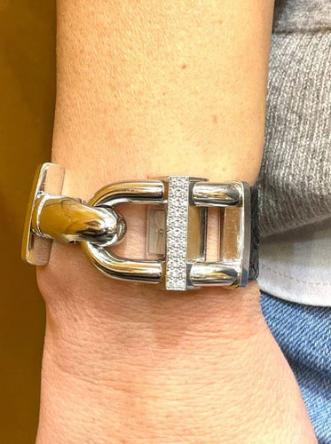 Montre Van Cleef & Arpels - Montre Cadenas en or blanc et diamants 58 Facettes