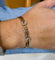 Bracelet Cartier - Bracelet jonc Double C en or jaune et blanc et diamants 58 Facettes