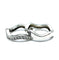 Bague 48 Cartier - Duo d’alliances vintage en or blanc et diamants 58 Facettes