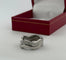 Bague 48 Cartier - Duo d’alliances vintage en or blanc et diamants 58 Facettes